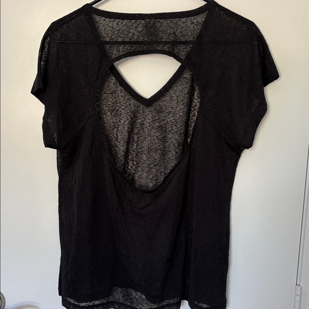 Varley Black Sheer Top - Picture 4 of 6